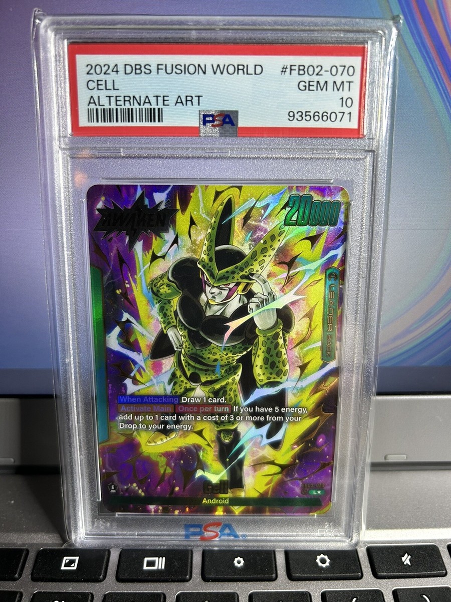 Dragon Ball Super Fusion World Cell Alt Art Holo Leader PSA Dragon Ball Super Fusion World Cell Alt Art Holo Leader PSA