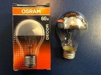 Osram/Radium Special GlüHlampe GlüHbirne E27 60W Kuppe Silber Kopfspiegel