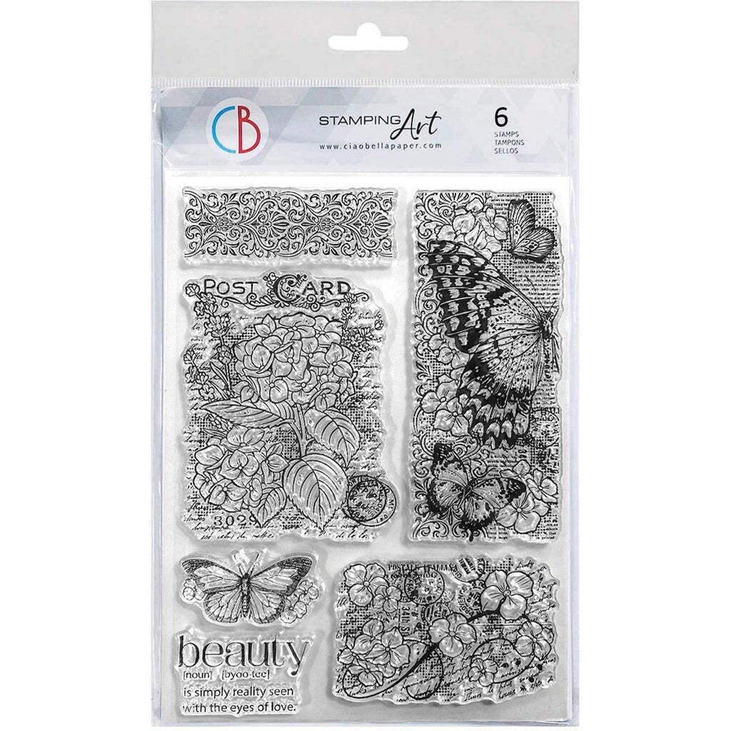 Clear Stamp Set 6x8"" Majestic Delight by Ciao Bella