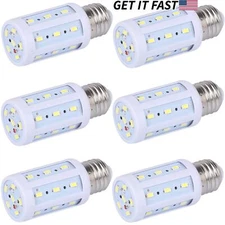6-Pack 40W Eq. LED Bulb 24-Chip Corn Light E26 550lm 5W Cool Daylight 6000K 6X