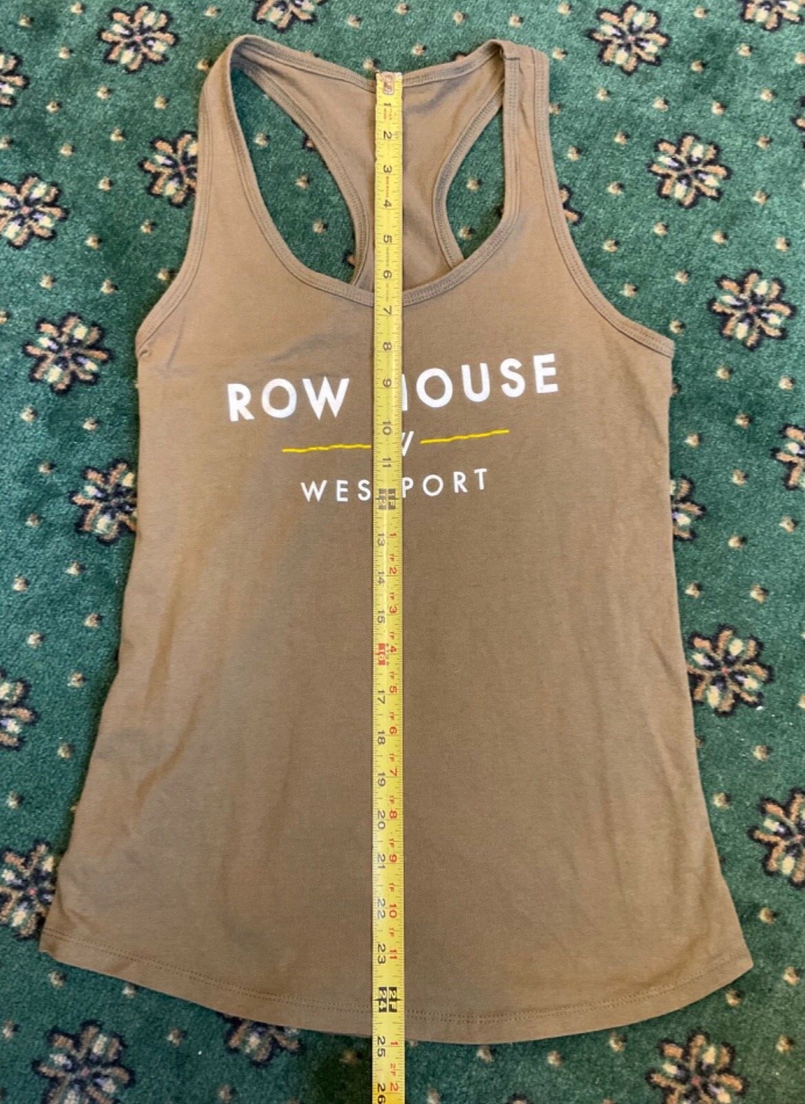 FILA Canotta canotta donna canottaggio Row Ho Westport taglia S verde militare leggi bene!!