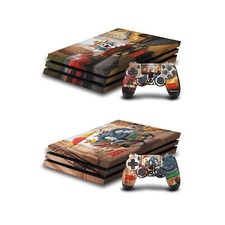 OFFICIAL TOM AND JERRY MOVIE 2021 GRAPHICS VINYL SKIN FOR SONY PS4 PRO BUNDLE