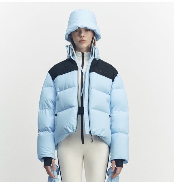 【3点セット！】ZARA ダウンジャケット RECCO ハット グローブ Zara Ski Jacket Down Puffer Blue Alpine Peak Coat Recco Hat