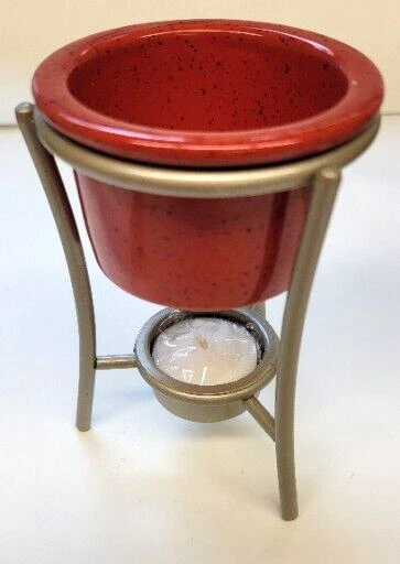 Pfaltzgraff butter warmer & candle Red ceramic  - Image 2 of 4