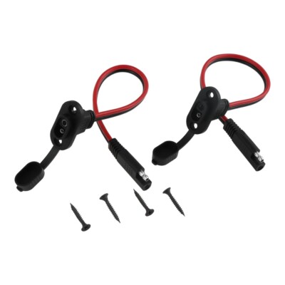 2Pcs 12AWG SAE Quick Connect Solar Panel Flush Mount Connector Plug For RVs