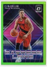 2018-19 Panini Donruss Optic Express Lane Lime Green Prizm SP/149 CJ McCollum #8