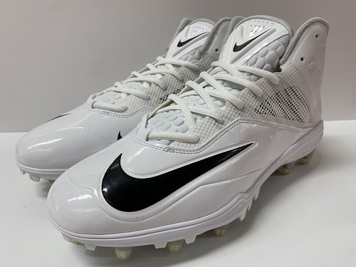 NIKE ZOOM CODE ELITE 3/4 TD WHITE BLACK 603368-101 FOOTBALL CLEATS SIZE 9.5 NEW - Picture 3 of 9
