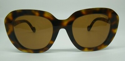 Moncler ML 0141 52E Tortoise Bold Plastic Sunglasses Frame 54-23-140 *SD Italy