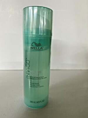Wella INVIGO Volume Boost Crystal Mask 4.9 oz / 145 ml with cotton extract
