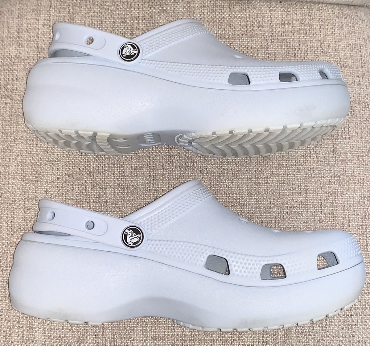 Crocs Classic Iconic Platform Elevated Pastel Blue Clog W8 Uk Size - Main Image