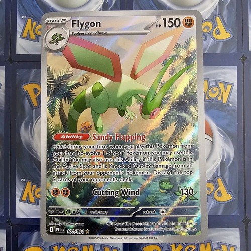 Pokémon TCG Flygon Illustration Rare 101/094 Full Art Holo Phantasmal ...