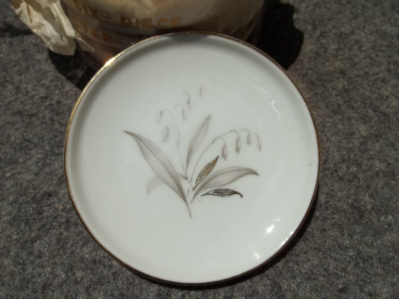 Set of 5 Golden Rhapsody Kaysons Fine China Japan Coaster Ashtray Set 3.5"OD