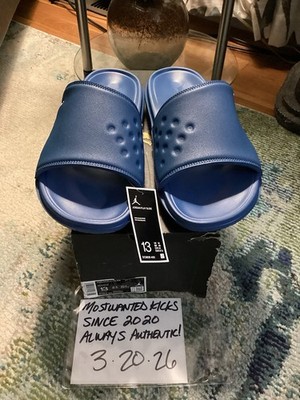 DS 2022 Nike Air Jordan Jumpman Slide True Blue & White Men s Sz 13