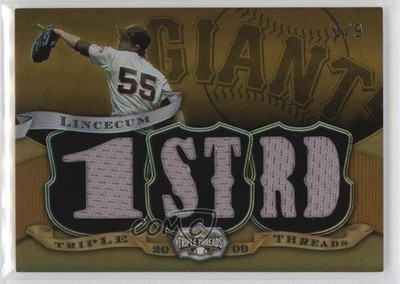 2009 Topps Triple Threads Relics Gold 3/9 Tim Lincecum #TTR-2 0h1g