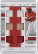 2020 National Treasures Game Gear Materials Sixes 47/99 Aristides Aquino b8r
