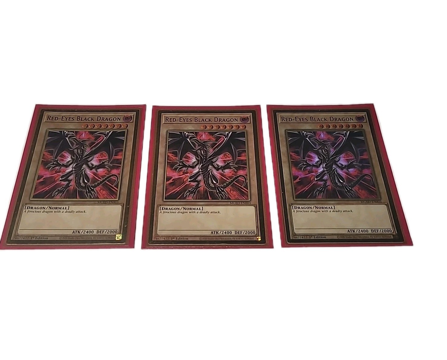 Red-Eyes Black Dragon 1st Edition NM Gold Rare Yugioh Card