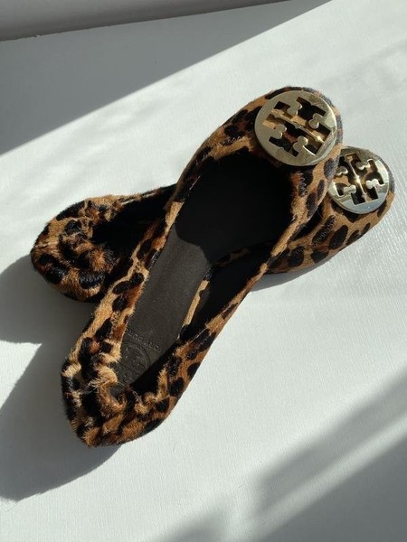 Women Tory Burch Heels Brown Leather 39.5