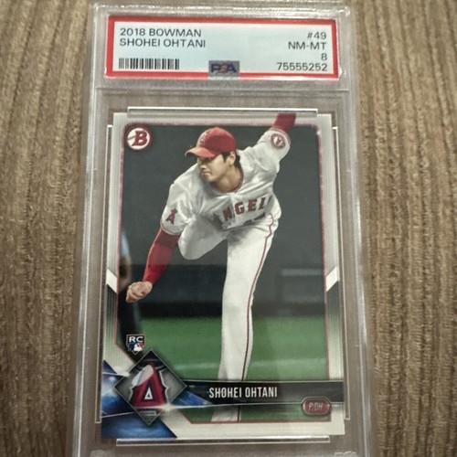 SHOHEI OHTANI 2018 BOWMAN #49 PSA 9 RC GRADED ROOKIE CARD