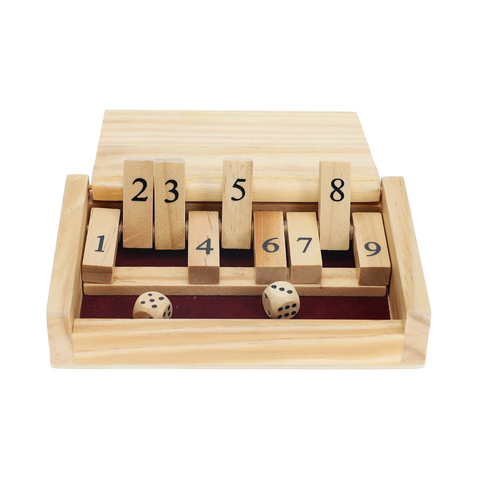 WE Games Mini Shut the Box Game, 9 Number Flip Tiles 5.5 in. - Image 2 of 4