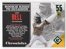 2017 PANINI CHRONICLES JOSH BELL ROOKIE RC GREEN PARALLEL /199