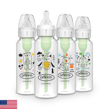 Dr. Brown's Natural Flow Anti-Colic Options Narrow Baby Bottle, 8 oz/250 mL, wi