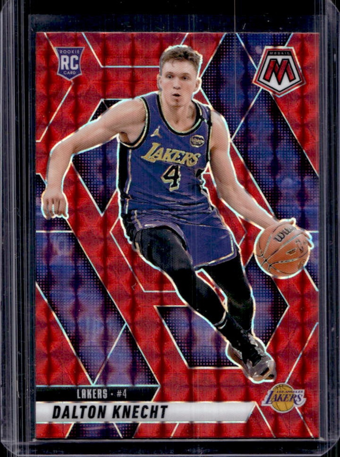 2024-25 Mosaic Dalton Knecht RC Red Mosaic #238 Lakers