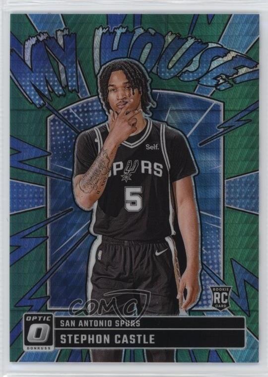 2024 Donruss Optic My House Green Hyper Prizm /249 Stephon Castle #16 Rookie RC