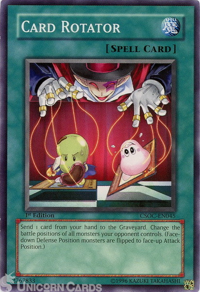 CSOC-EN045 Card Rotator Common 1st Edition Mint Yu-Gi-Oh! Card
