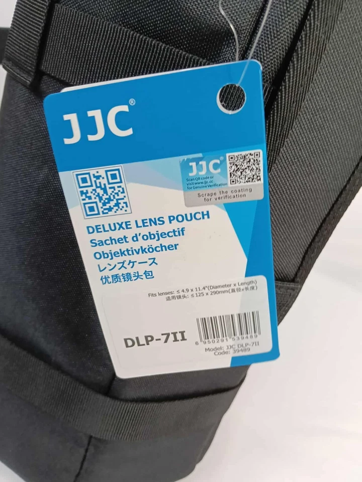 JJC DLP-7II Water Resistance Deluxe Lens Pouch 125mm x 290mm Fits 4.9" x 11.4" - Image 3 of 4