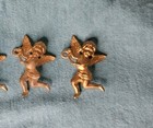 Five Miniature Gold Plastic Angel Christmas Ornaments Mini Tree Decorations — photo 7