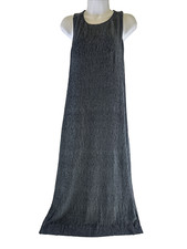 Anthropologie Maeve Adrienne Twist Back Midi Dress Velvet Textured Blue Small