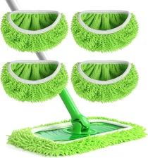 Mop Pad Refills for Swiffer Sweeper Reusable Microfiber Wet Dry Cleaning Cloths