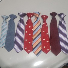 Assorted Kid's Ties in Red, Blue, and Purple Lot
