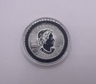 Maple Leaf 1 oz Silber 2023 – Queen Elizabeth II Gedenkmünze in Münzkapsel