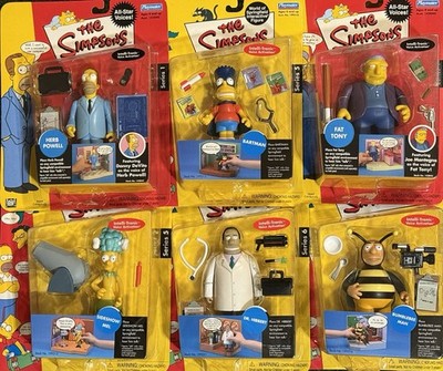 Playmates World Of Springfield Interactive Figures Lot Of 12 New in Box Sealed