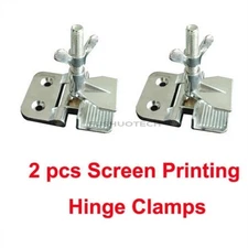 2Pcs New Perfect Registration Butterfly Hinge Clamps Screen Printing 2" li