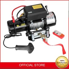 GEARZAAR Electric Winch Steel Rope 13500lbs / 6123kg 3 Pcs remotes For Garage