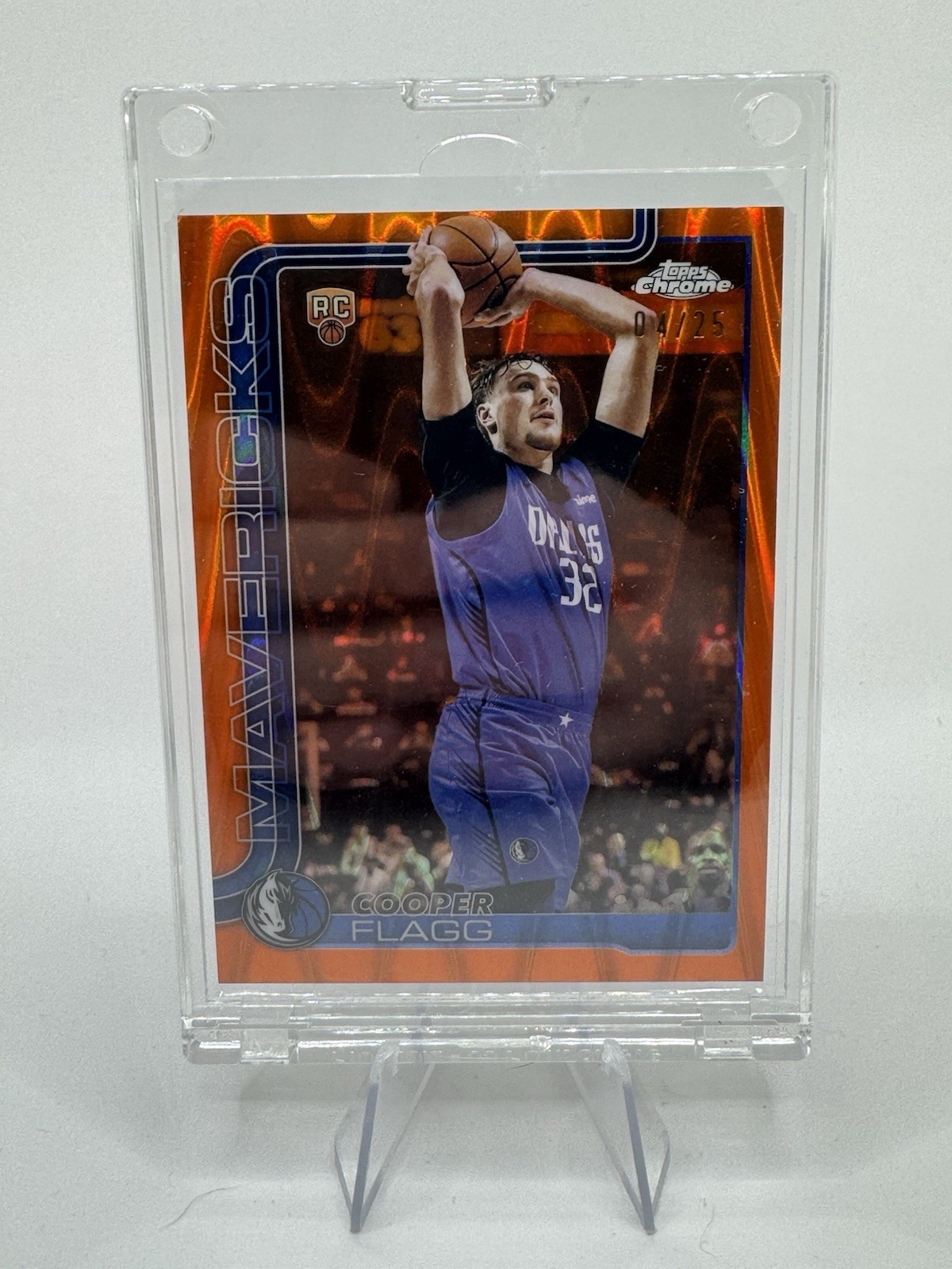 2025-26 Topps Chrome - Cooper Flagg #251 Orange Raywave Refractor /25 (RC)