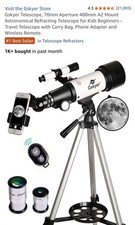 Gskyer AZ70400 70mm/400mm Refractor Telescope Altazimuth Mount Tripod