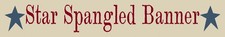 Star Spangled Banner Reusable STENCIL for DIY Painting Signs 11601