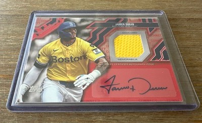 2025 Topps City Connect Autograph Relics Jarren Duran #CCAR-JD - Boston Red Sox