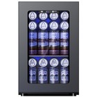 SIMZLIFE WC-6B Mini Beverage Refrigerator, Portable Wine Cooler, 0.6 Cubic Feet,
