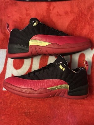 Jordan Air Jordan 12 Low Super Bowl Black/Gold/Red DC1059-001 2020 Men's