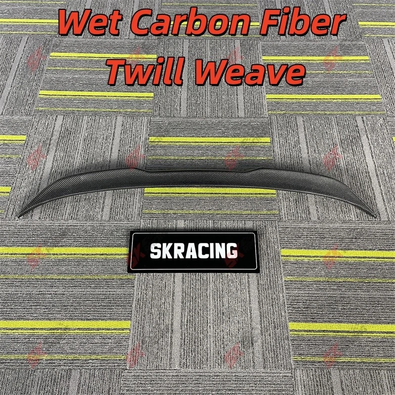 For BMW 5 Series M5 520i 530i 540i Glossy Black/Carbon Fiber Rear Spoiler Wing - Image 4 of 4