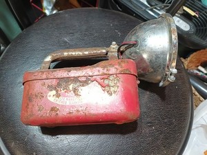 Vintage BIG BEAM No. 111 Metal Flashlight U-C Lite Manufacting Crystal Lake IL
