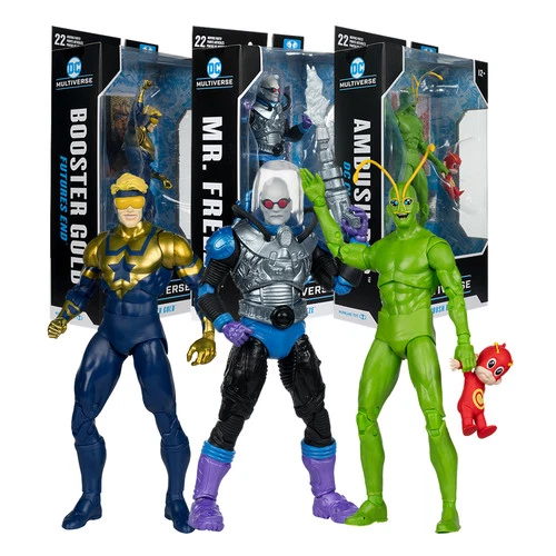 Booster Gold Futures End/Mr. Freeze/Ambush Bug DC Classic Bundle 3 7" Figures