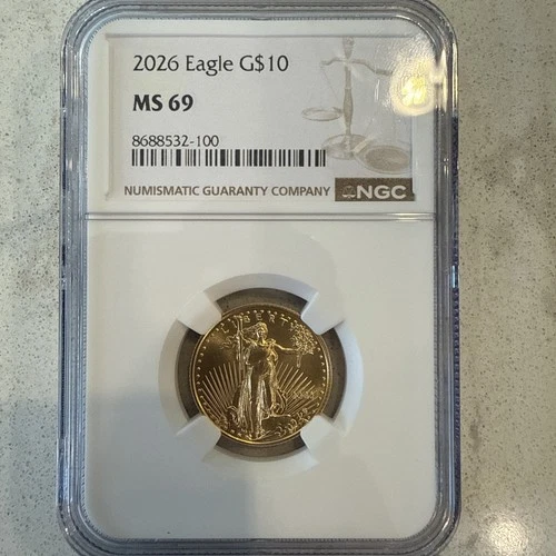 2026 American Gold Eagle G$10 - MS69 NGC Gold Coin 1/4oz