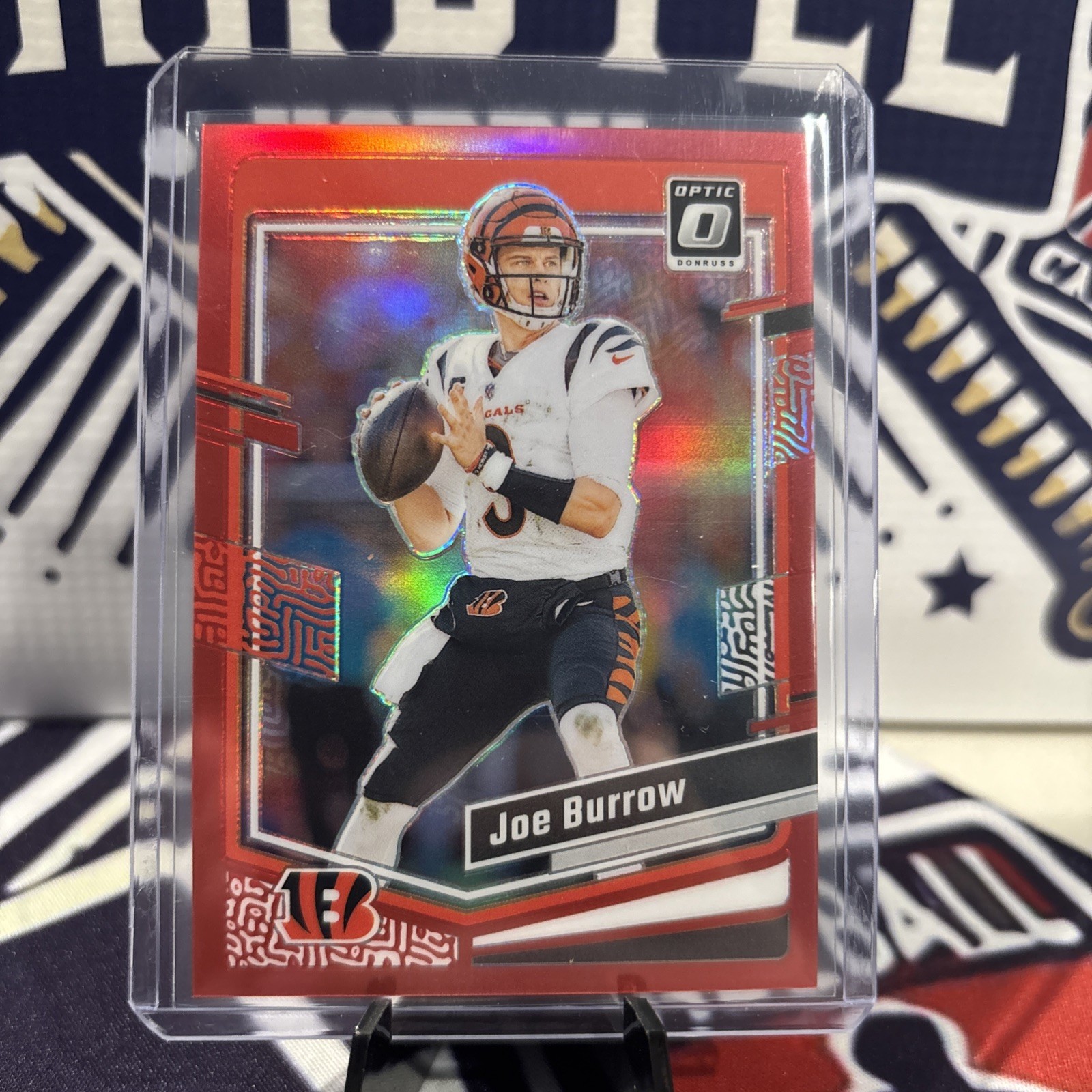 2023 Panini Donruss Optic Football - Red #42 Joe Burrow /99 Cincinnati Bengals