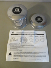 2 - Alcoa Center Caps 5 18 Outside Diameter 4 34 Large 1 12 Small 2 - Alcoa Center Caps 5 18 Outside Diameter 4 34 Large 1 12 Small