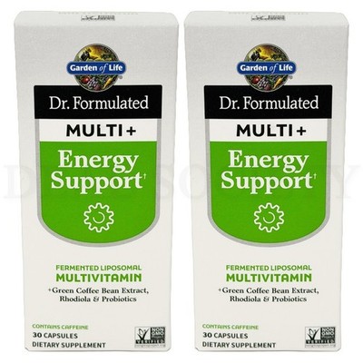 Garden of Life Dr. Formulated Multi+ Energy Support 30 Capsules Lot of 2